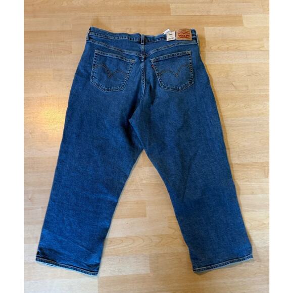 Levi’s Women's High-Rise Wedgie Straight Cropped Jeans Plus Size 20W New - Picture 3 of 11